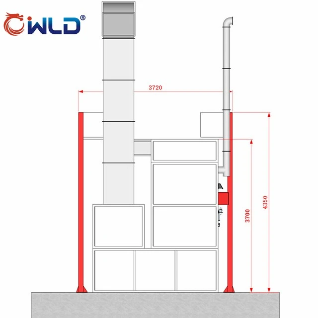 Customized Spray Booth With Rolling Door And Frequency Converter factory