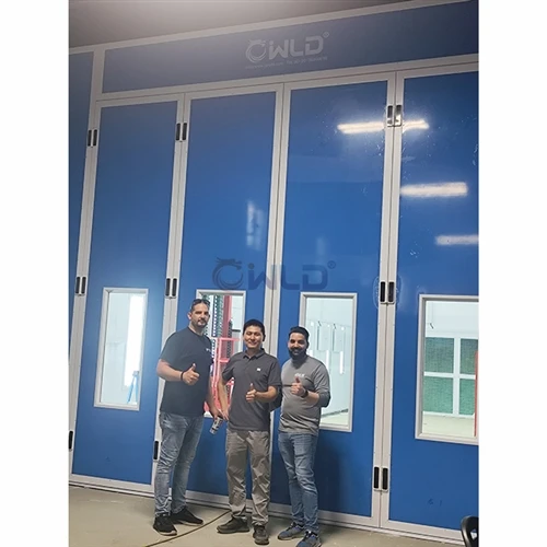 Ameerikasse paigaldatud WLD Brand Big Semi Draft Paint Spray Booth