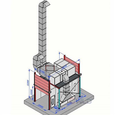 Tööstuslik värvipihusti kabiin müügiks Venemaal
